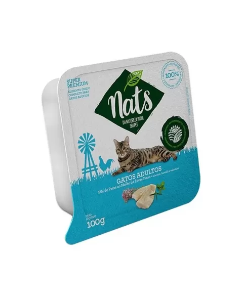 POTE NATS GATOS PEIXE 100 GR