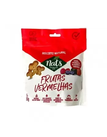 BISCOITO NATS FRUTAS VERMELHAS 150 GR