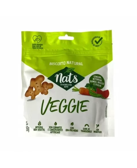 BISCOITO NATS VEGGIE 150 GRS