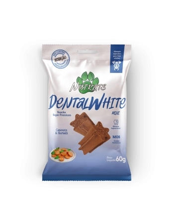 SNACKS NUTRATS SAUDE BUCAL DENTALWHITE MINI 60 GR COM 12