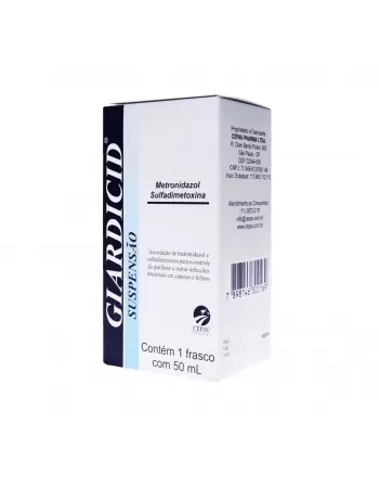 GIARDICID SUSPENSÃO 50 ML